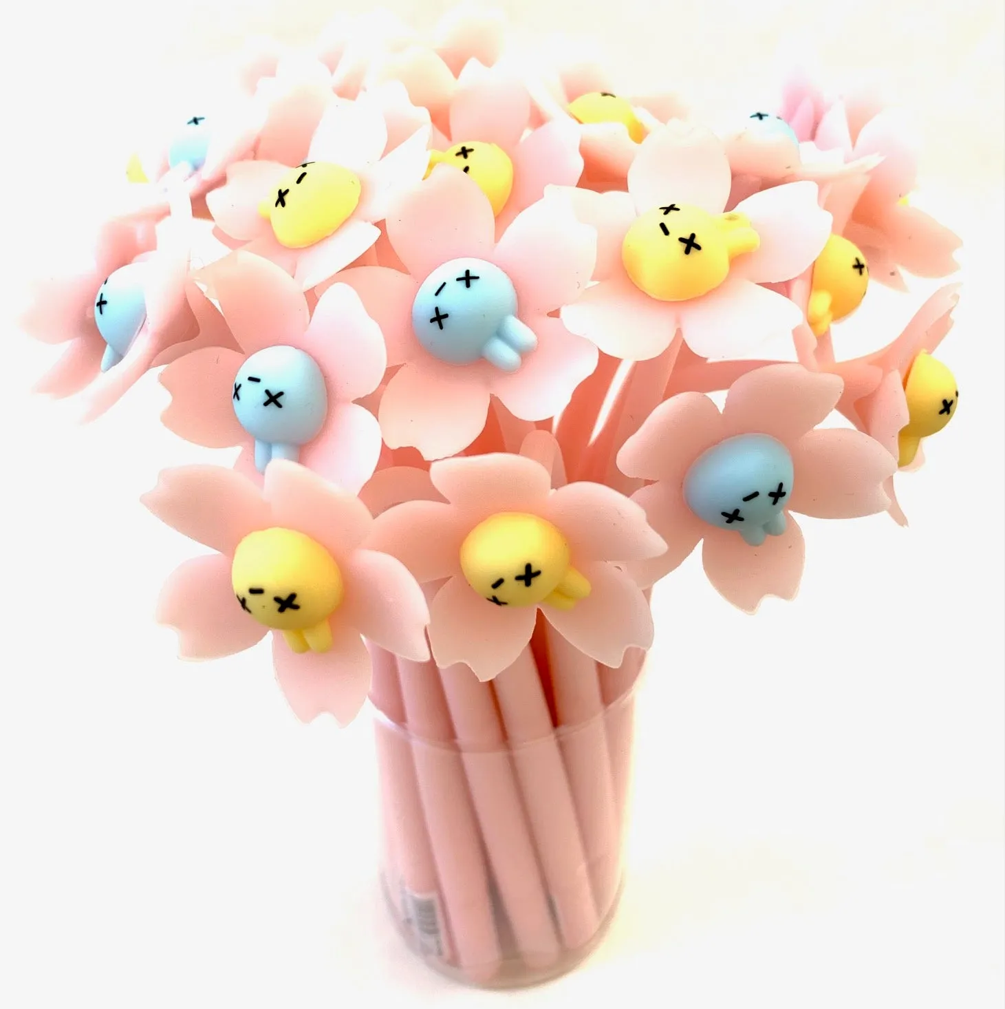 X 22419 SAKURA RABBIT FLOWER WIGGLE GEL PEN-DISCONTINUED