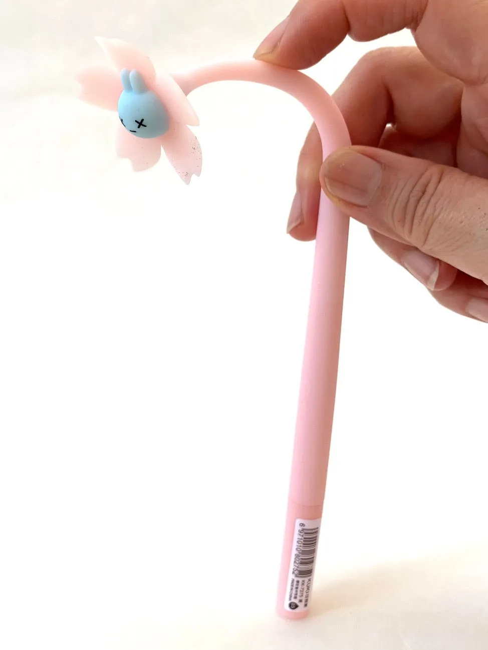 X 22419 SAKURA RABBIT FLOWER WIGGLE GEL PEN-DISCONTINUED