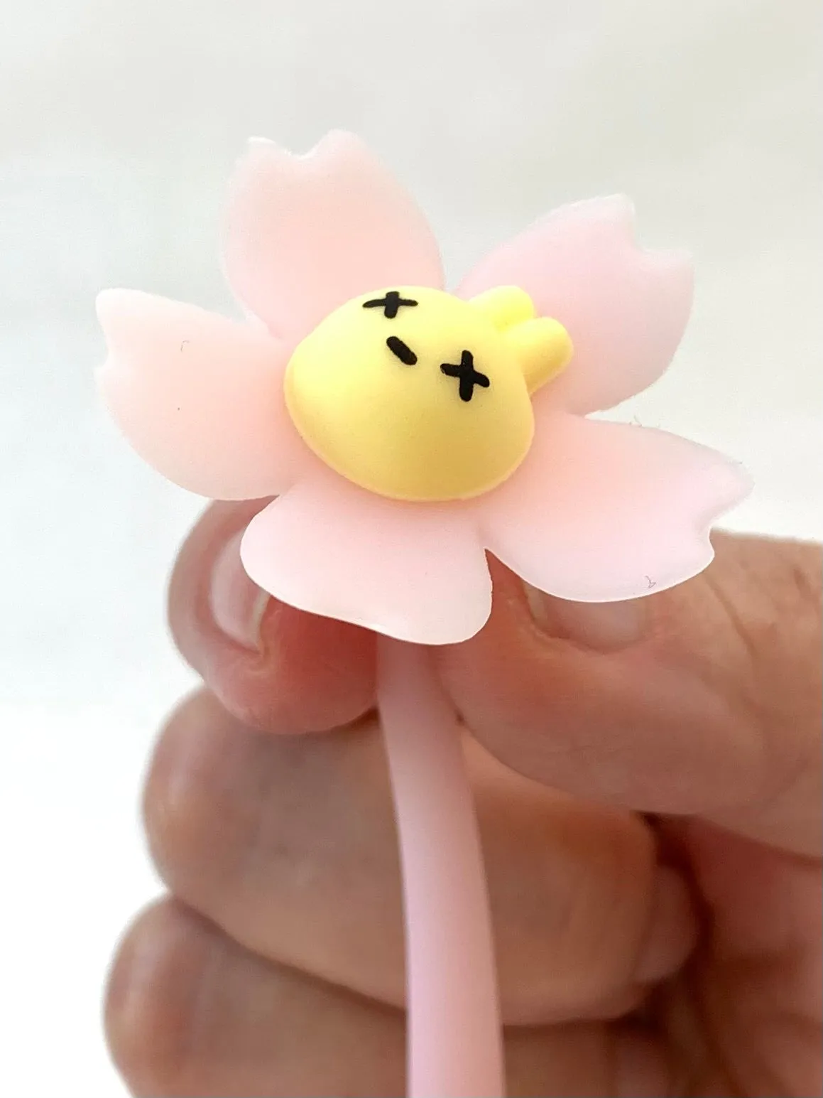 X 22419 SAKURA RABBIT FLOWER WIGGLE GEL PEN-DISCONTINUED