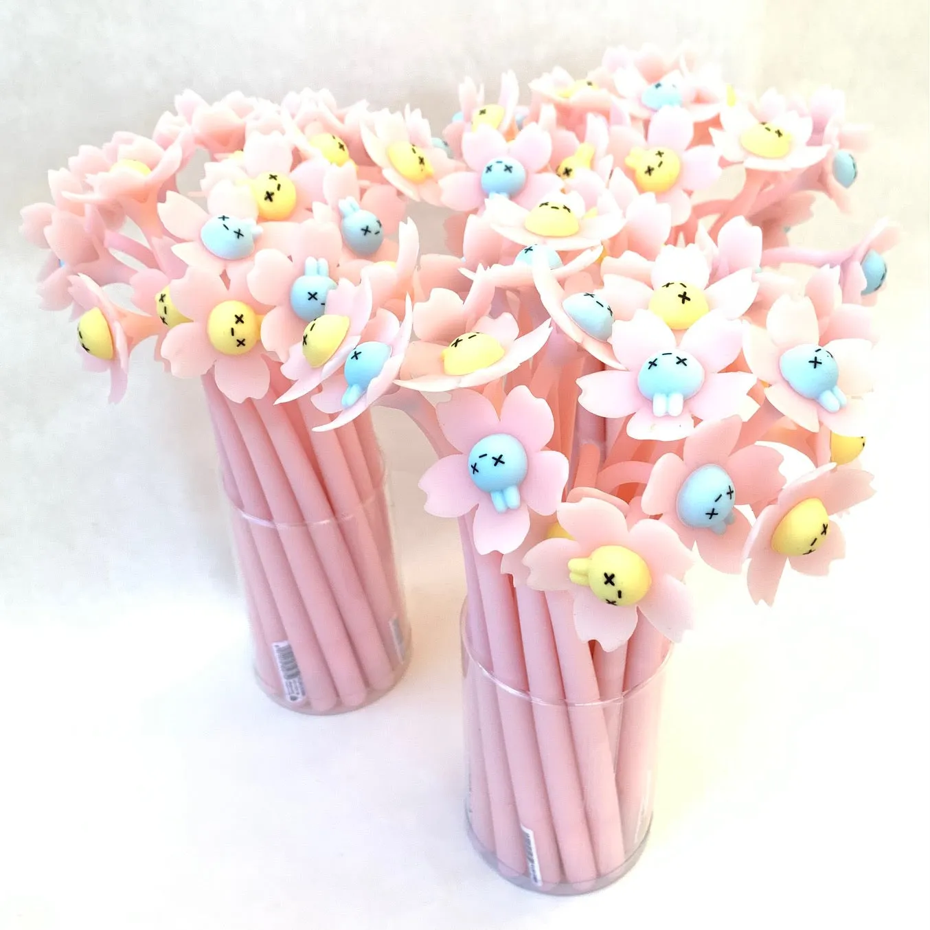 X 22419 SAKURA RABBIT FLOWER WIGGLE GEL PEN-DISCONTINUED