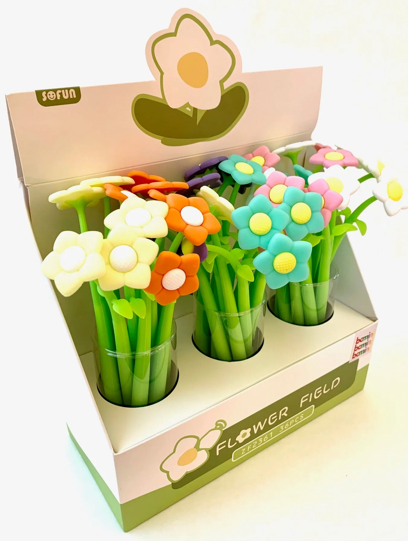 X 22432 FLOWER FIELD WIGGLE GEL PEN-DISCONTINUED