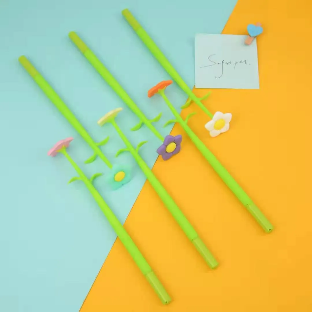 X 22432 FLOWER FIELD WIGGLE GEL PEN-DISCONTINUED