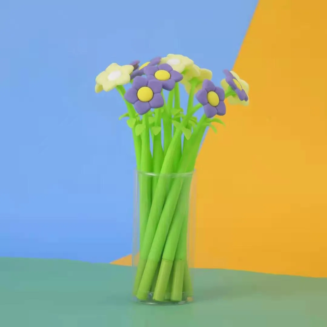 X 22432 FLOWER FIELD WIGGLE GEL PEN-DISCONTINUED
