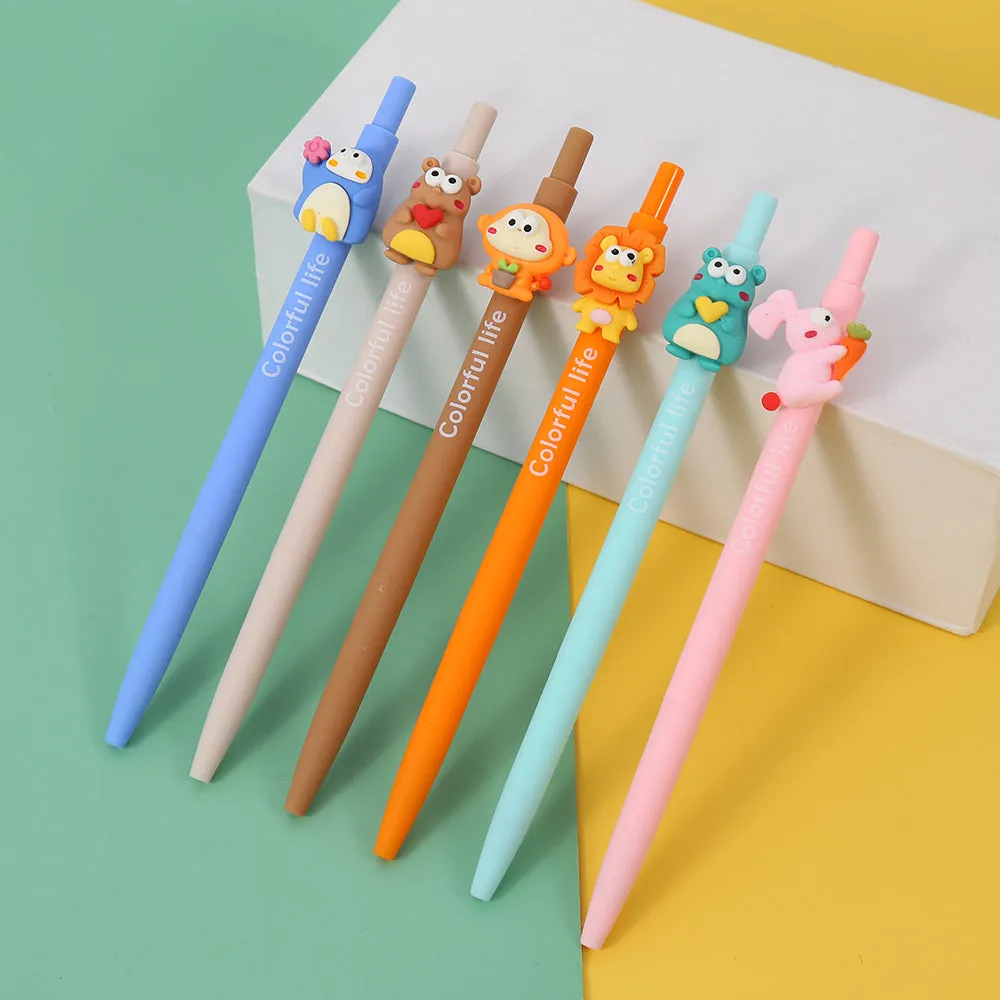 X 22519 COLORFUL ANIMAL LIFE RETRACTABLE GEL PEN-DISCONTINUED