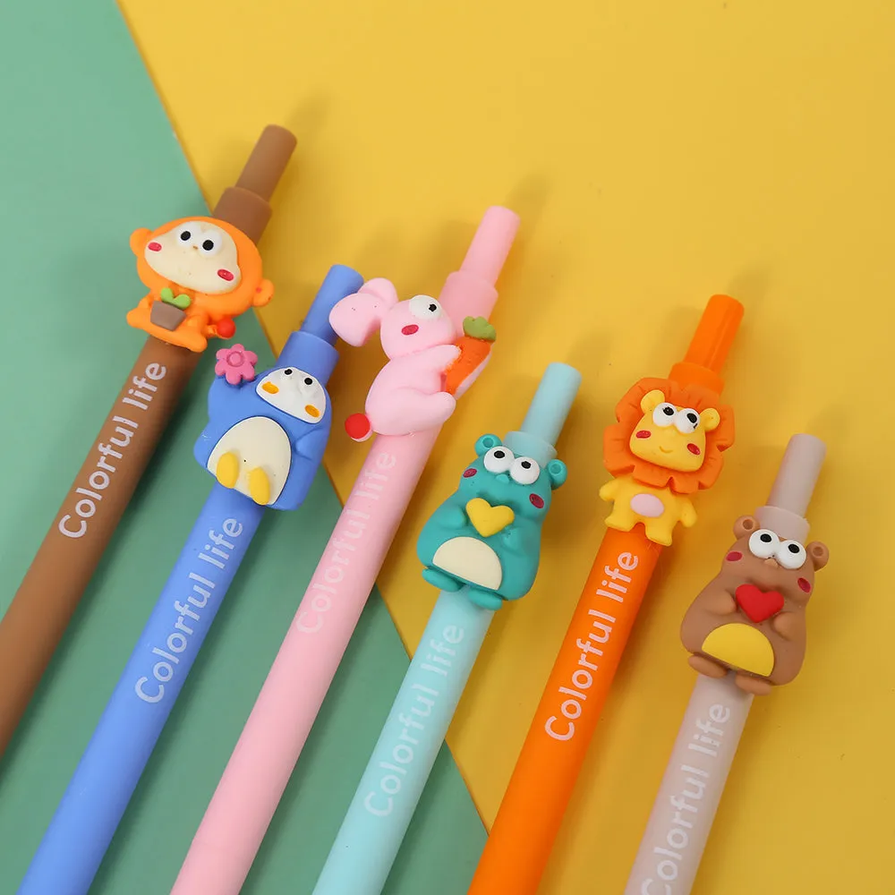 X 22519 COLORFUL ANIMAL LIFE RETRACTABLE GEL PEN-DISCONTINUED