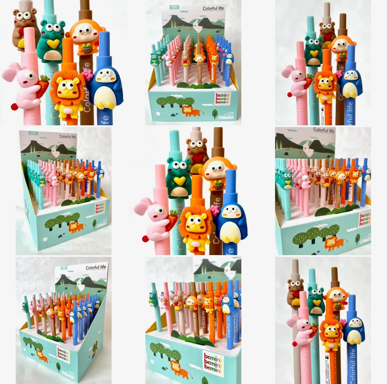 X 22519 COLORFUL ANIMAL LIFE RETRACTABLE GEL PEN-DISCONTINUED