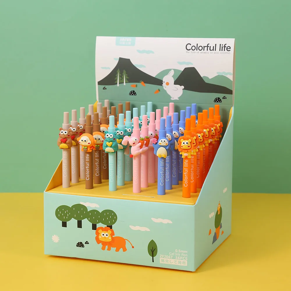 X 22519 COLORFUL ANIMAL LIFE RETRACTABLE GEL PEN-DISCONTINUED