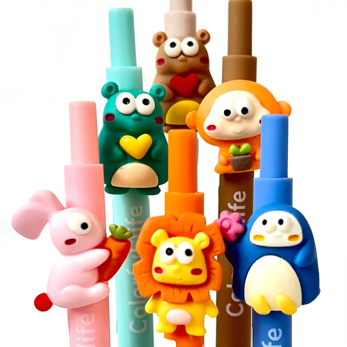 X 22519 COLORFUL ANIMAL LIFE RETRACTABLE GEL PEN-DISCONTINUED
