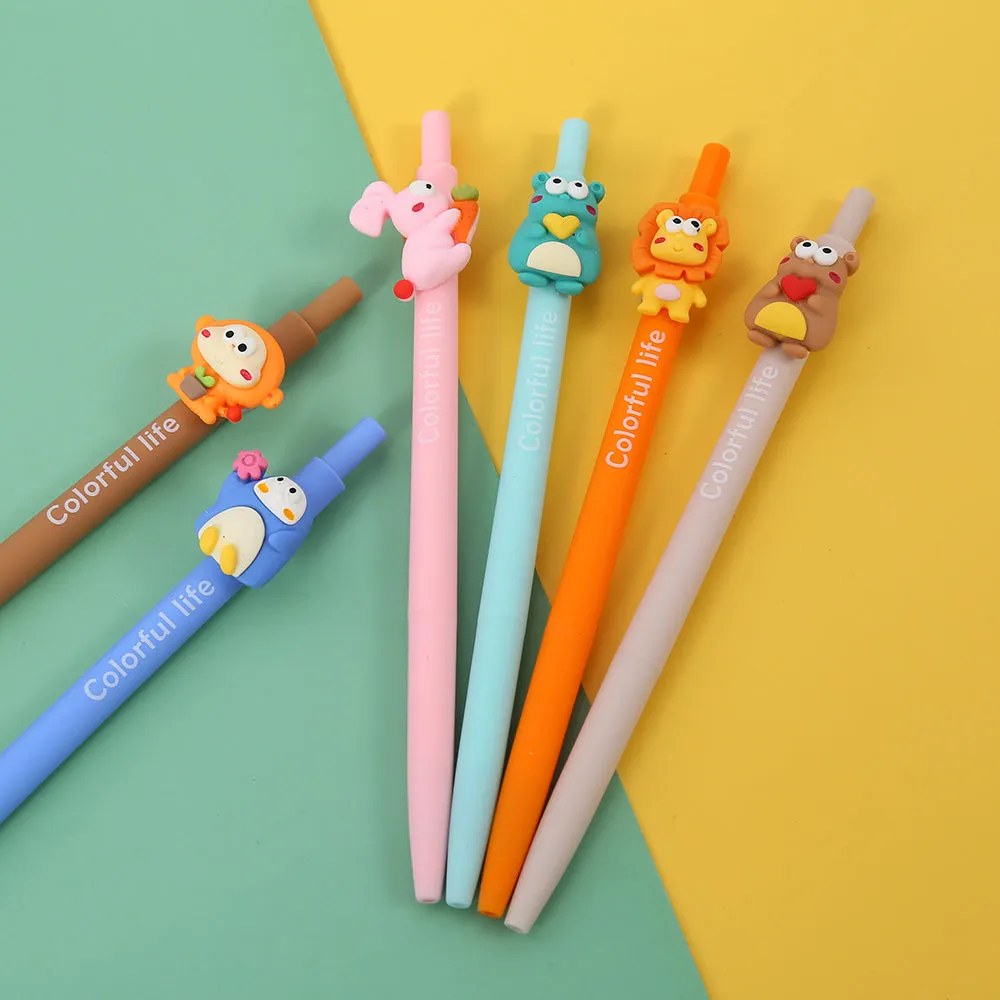X 22519 COLORFUL ANIMAL LIFE RETRACTABLE GEL PEN-DISCONTINUED