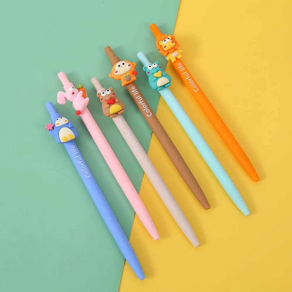 X 22519 COLORFUL ANIMAL LIFE RETRACTABLE GEL PEN-DISCONTINUED