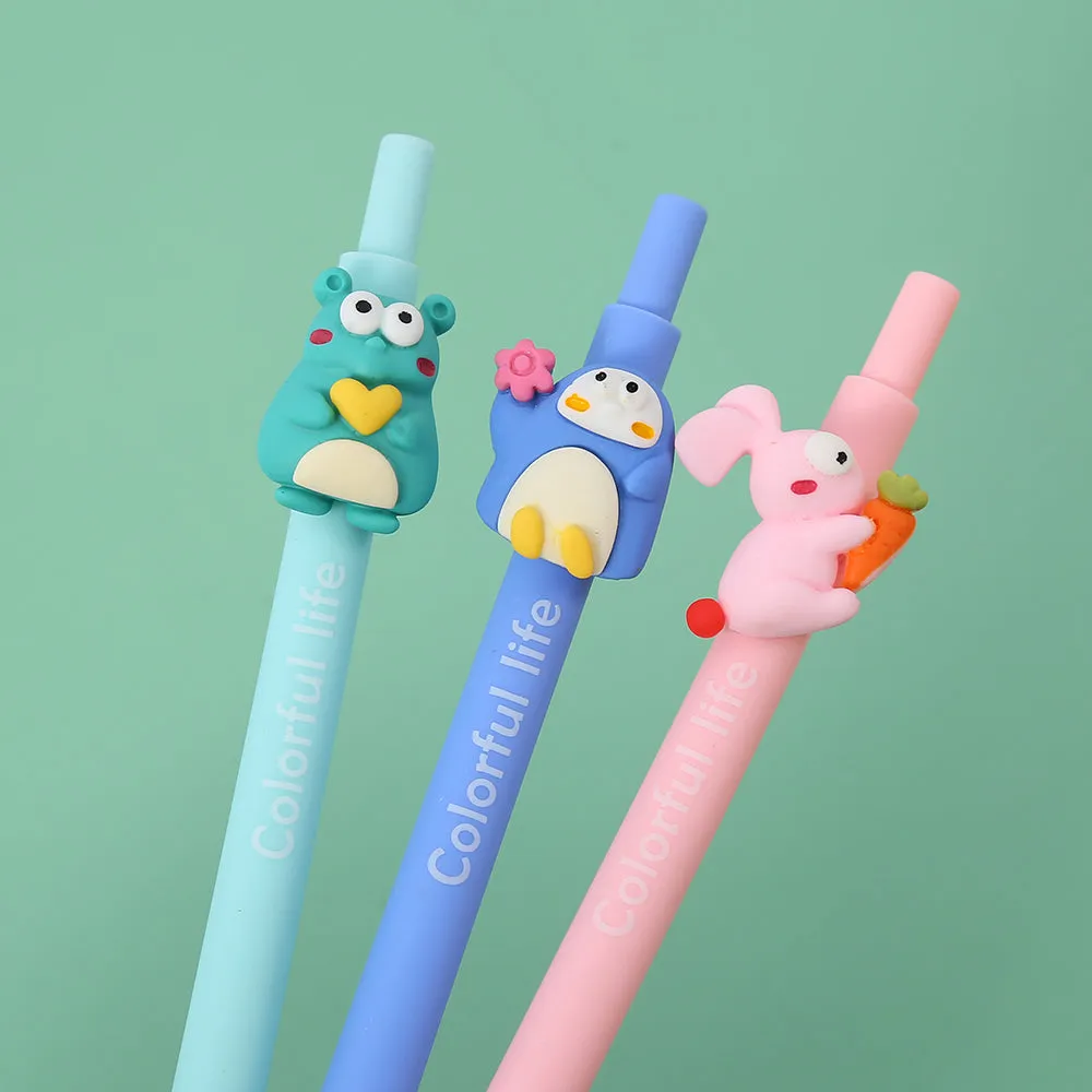X 22519 COLORFUL ANIMAL LIFE RETRACTABLE GEL PEN-DISCONTINUED