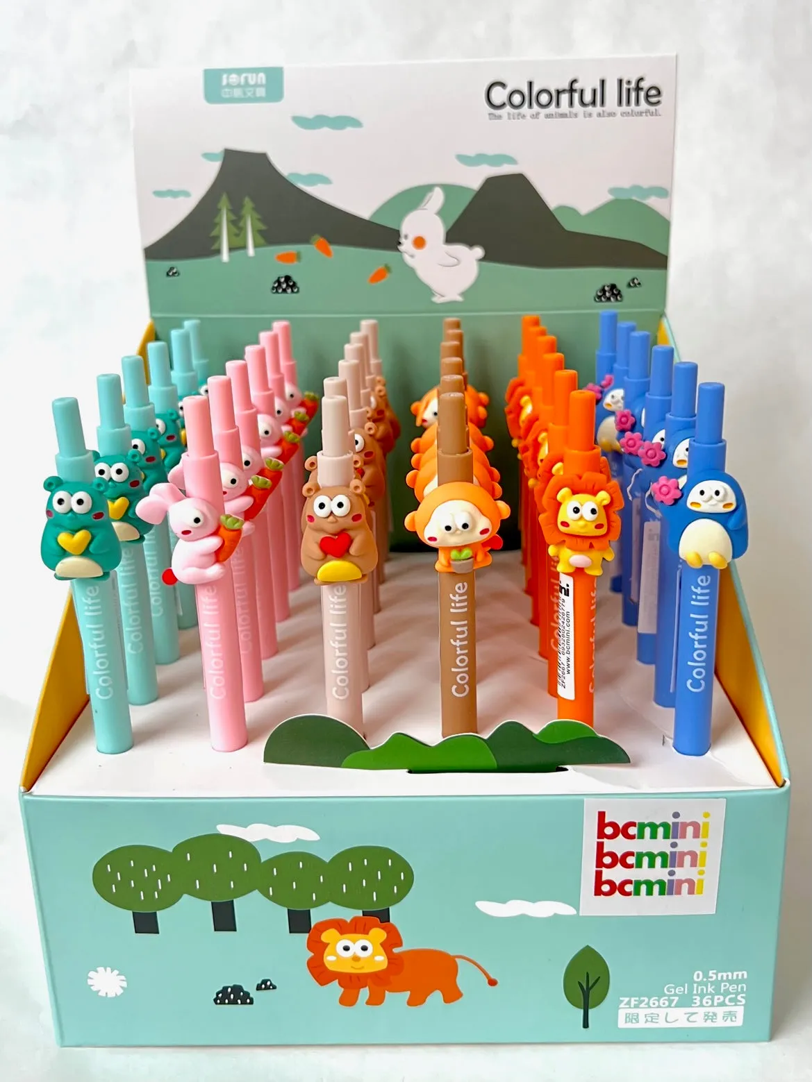 X 22519 COLORFUL ANIMAL LIFE RETRACTABLE GEL PEN-DISCONTINUED