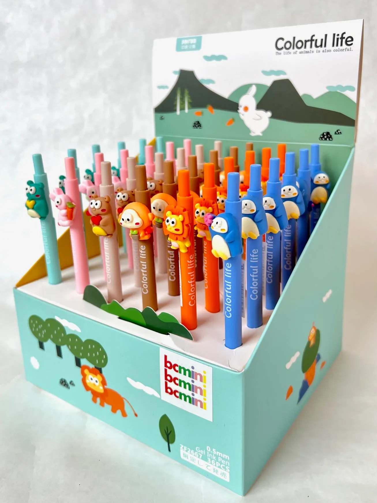 X 22519 COLORFUL ANIMAL LIFE RETRACTABLE GEL PEN-DISCONTINUED