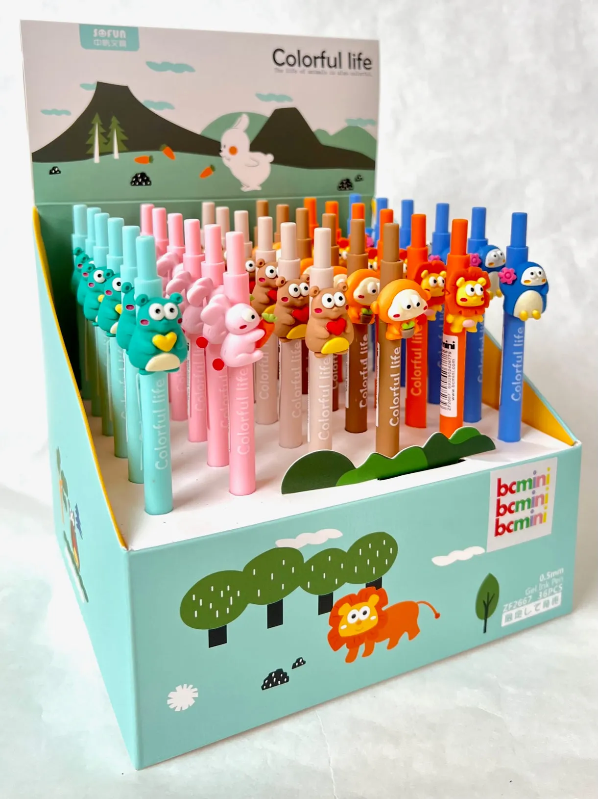 X 22519 COLORFUL ANIMAL LIFE RETRACTABLE GEL PEN-DISCONTINUED